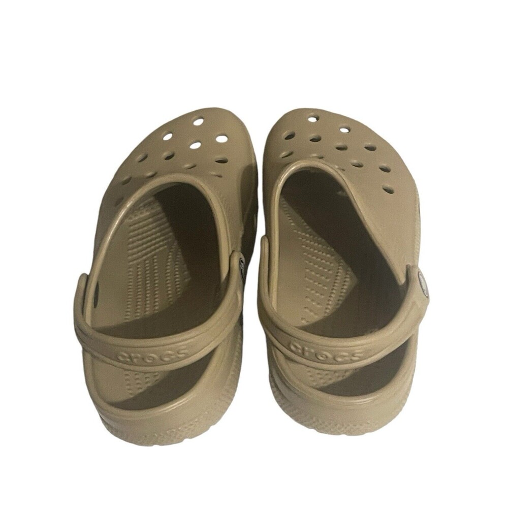 Crocs Classic Clog Sandals, beige Mens 5 - Women’s 7- RARE color - Picture 16 of 16